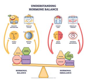 chart explaining women’s hormone health